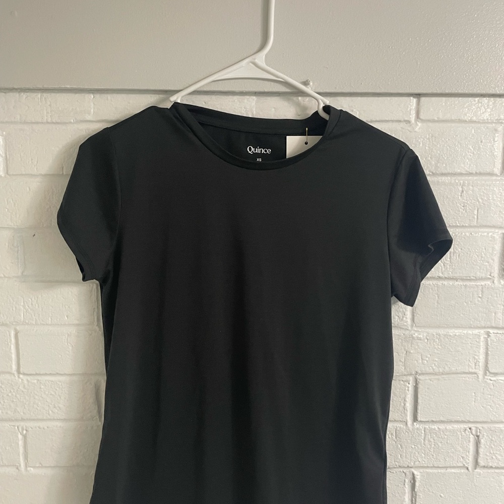 Quince Flowknit Breeze Tee | Black